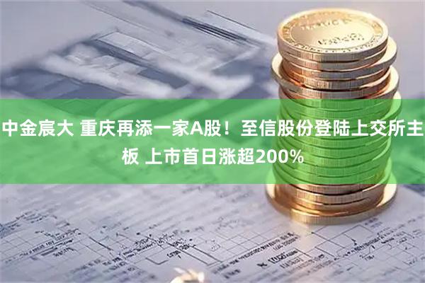 中金宸大 重庆再添一家A股！至信股份登陆上交所主板 上市首日涨超200%