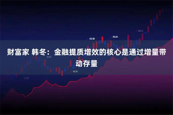 财富家 韩冬：金融提质增效的核心是通过增量带动存量
