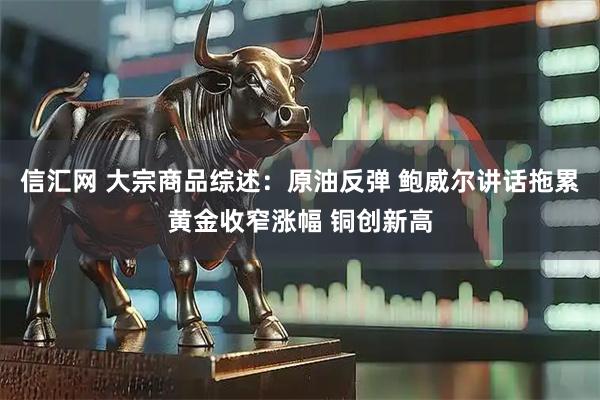 信汇网 大宗商品综述：原油反弹 鲍威尔讲话拖累黄金收窄涨幅 铜创新高